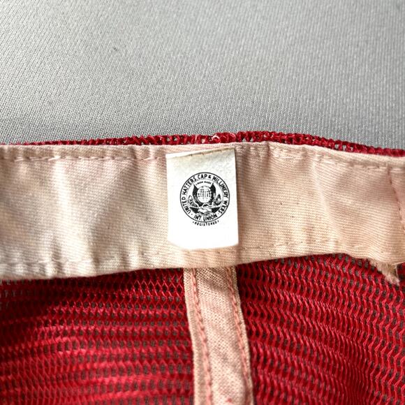 Vintage Chicago Tribune Hat Cap Snapback Trucker Red Newspaper Media USA 80s - Picture 6 of 6